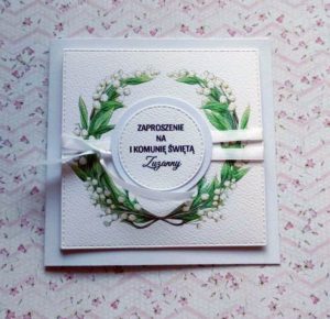 zaproszenie na pierwszą komunię świętą